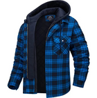 Men's Thick Padded Plaid Jacket