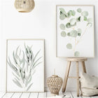 Nordic Style Leaves Painting Set of 4 for Home Decor