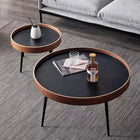 Nordic Modern Minimalist Round Coffee Table Set