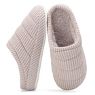 NineCiFun Womens Fuzzy House Slippers Corduroy Memory Foam Slippers Warm Slip On Comfy Bedroom Slippers Indoor Outdoor Shoes Beige 13 14