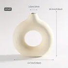 Modern White Ceramic Vase for Home Decor and Events