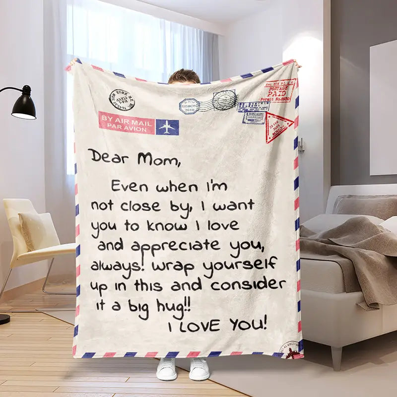 Cozy Flannel Blanket for Mom