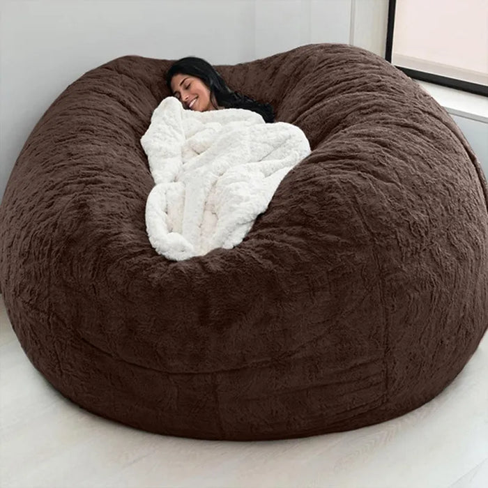 Faux Fur Bean Bag Cover