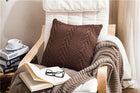 Chunky Knit Pillow Cover for Home Decor (No Insert)