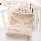 Baby Wrap Blanket, Newborn Swaddle, Fleece Cotton Blanket