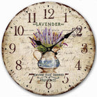 Modern European Style Quartz Wall Clock with Wood Decor