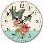 Modern European Style Quartz Wall Clock with Wood Decor