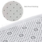Modern Black and White Geometric Area Rug for Home