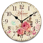 Modern European Style Quartz Wall Clock with Wood Decor