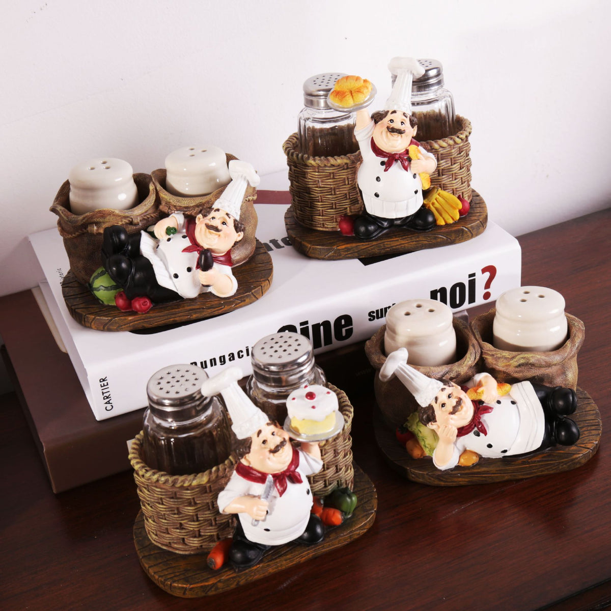 Cute Chef Resin Pepper Shaker - Modern Creative Decor