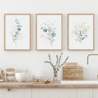 3pcs Floral Leaf Canvas Wall Art for Home Decor