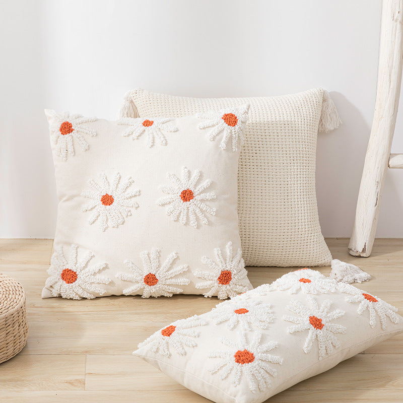 Nordic Modern Tufted Tassel Pillowcase