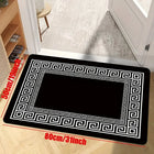 Modern Black and White Geometric Area Rug for Home