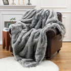 European Style Faux Fox Fur Blanket for Home Decor