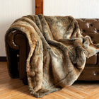 European Style Faux Fox Fur Blanket for Home Decor