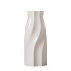 Modern Minimalist White Ceramic Flower Vase for Decor