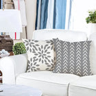 4pcs Modern Linen Pillow Cases 18x18in for Home Decor