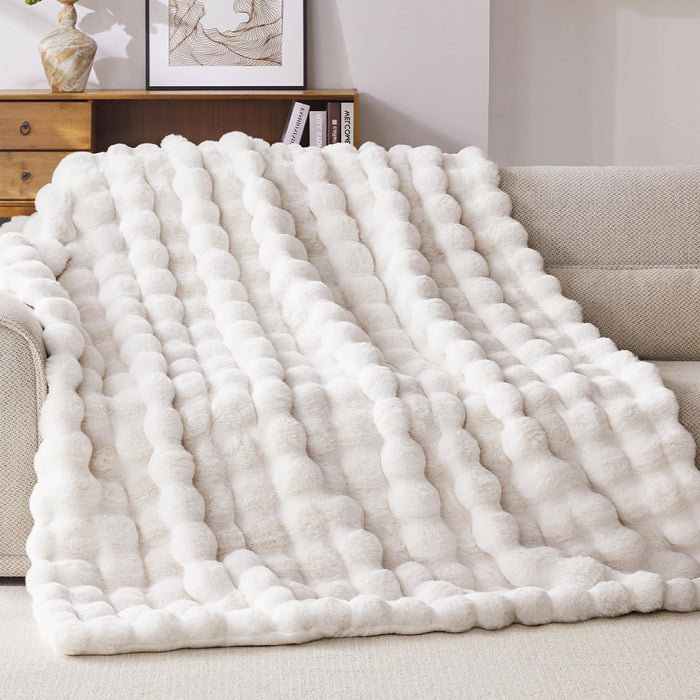 Anysay Faux Fur Throw Blanket 1000GSM