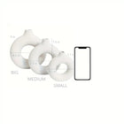 Modern White Ceramic Vase for Home Decor and Events