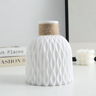 Nordic Style Durable Plastic Flower Vase for Home Decor
