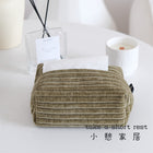 Modern Minimalist Velvet Tissue Box for Home and Office