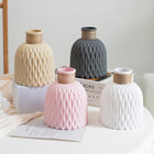 Nordic Style Durable Plastic Flower Vase for Home Decor