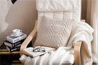 V-Shaped Knitted Pillow Cover for Home Decor
