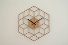 Modern Geometric Wooden Wall Clock for Home Decor