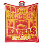 Red Kingdom Blanket Red KingdomThrow Blanket 60"x50" Football Fan Lovers Gifts Football Gifts Football Blanket Lightweight Soft Flannel