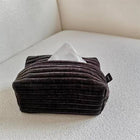 Modern Minimalist Velvet Tissue Box for Home and Office