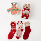 Women's Gift Boxed Christmas Socks - Cotton Trendy Style