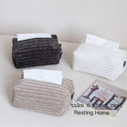 Modern Minimalist Velvet Tissue Box for Home and Office