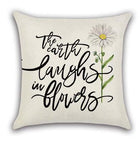 4pcs Daisy Floral Printed Pillow Covers for Home Decor