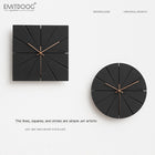 Modern Minimalist American Wall Clock for Home Decor