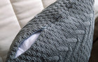 Chunky Knit Pillow Cover for Home Decor (No Insert)
