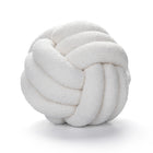 Handwoven Knotted Ball Sherpa Pillow for Home Decor