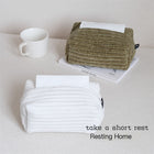 Modern Minimalist Velvet Tissue Box for Home and Office