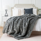European Style Faux Fox Fur Blanket for Home Decor