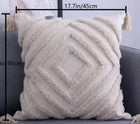Tufted Throw Pillowcase with Tassels for Home Decor