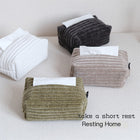Modern Minimalist Velvet Tissue Box for Home and Office